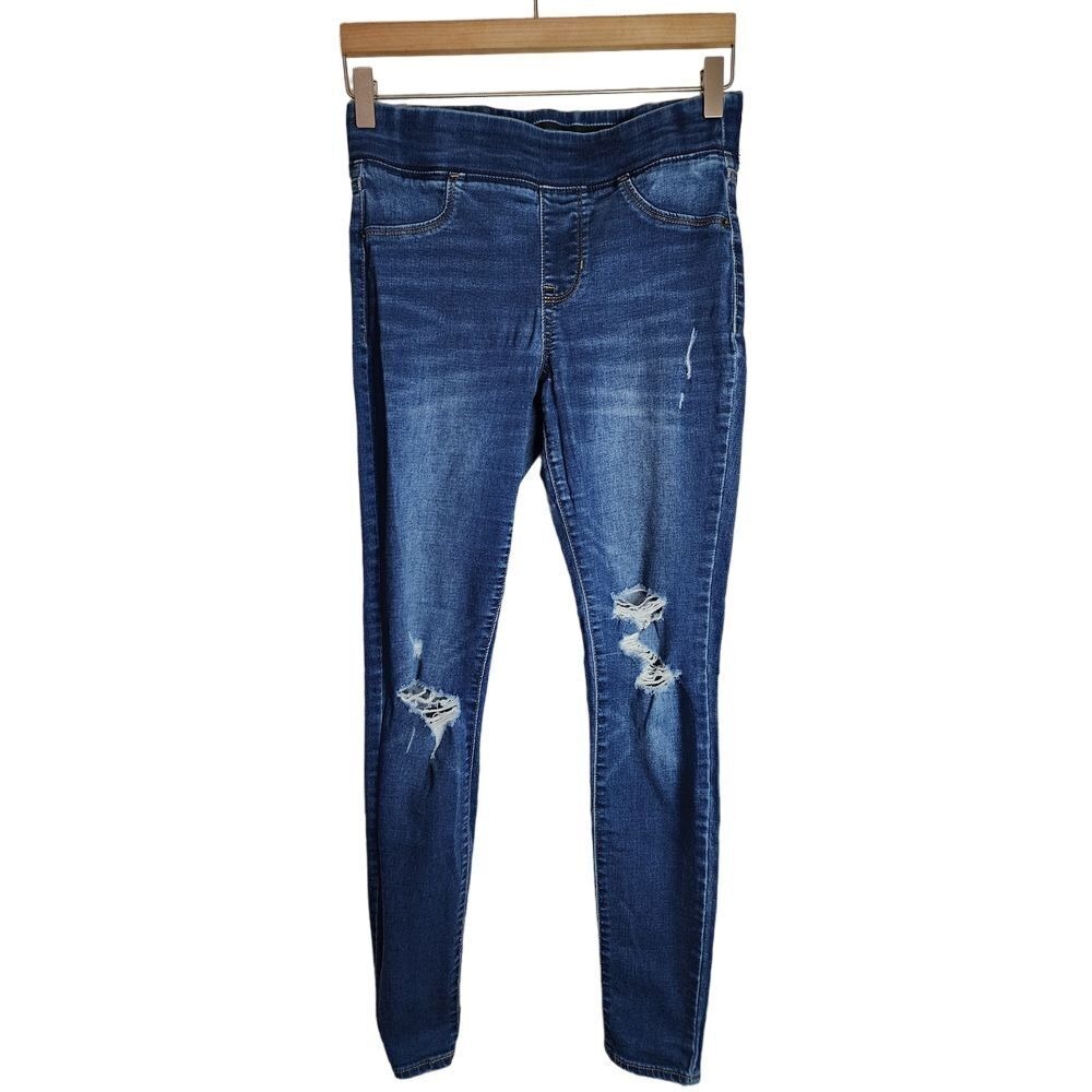 Old Navy Jeans Women's 4 Rockstar Mid-Rise Distressed‎ Skinny Pull On
